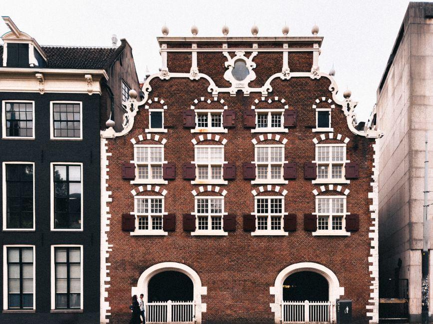 Traditional Dutch Canal House Architecture