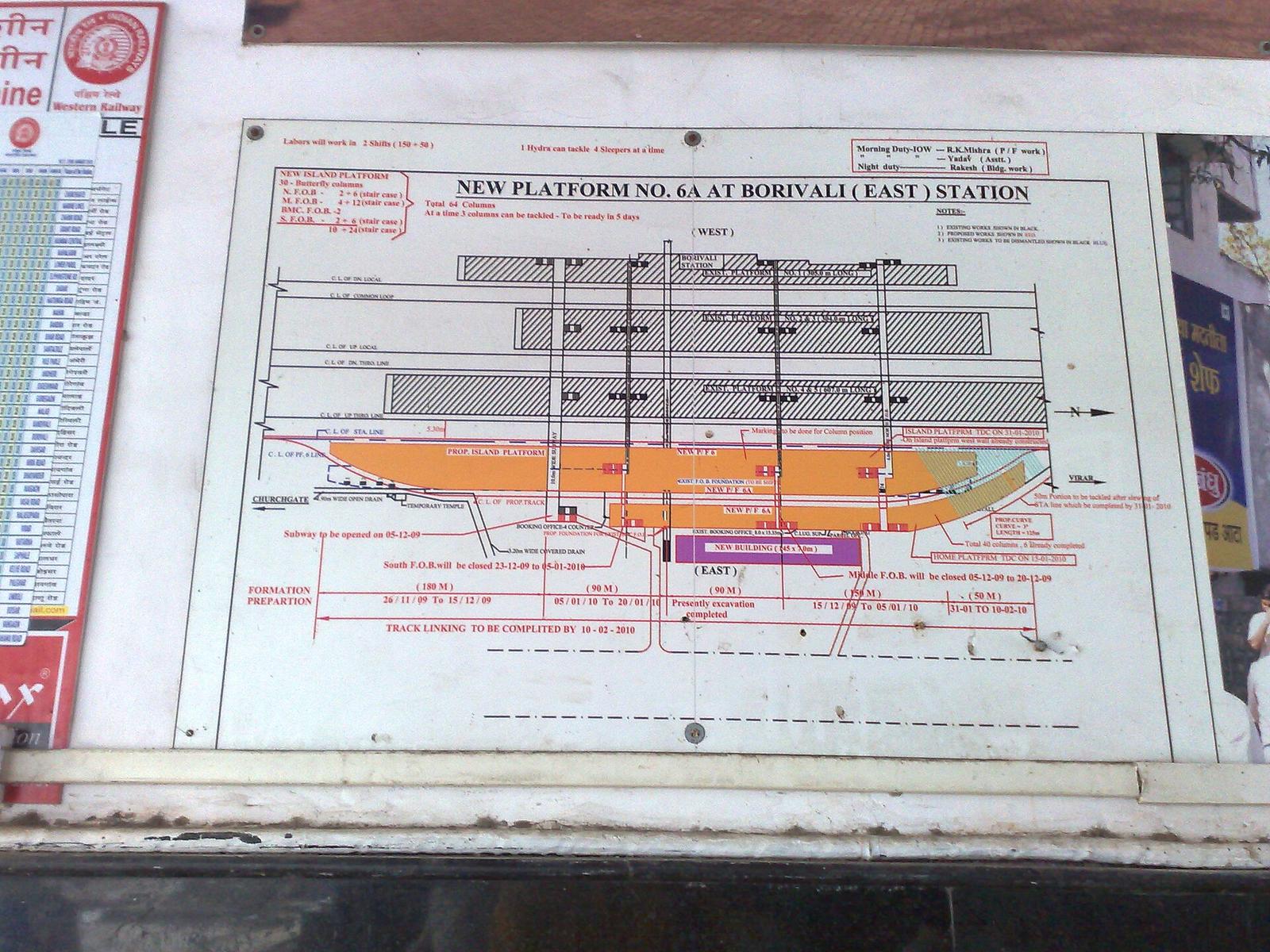 Borivali station remodelling layout